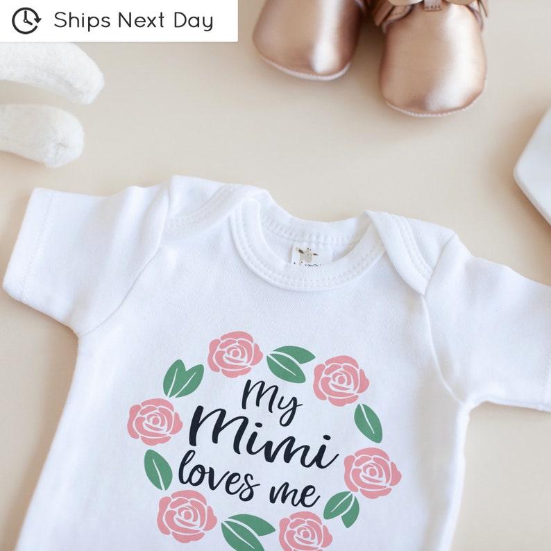 Cute Baby Onesie\u00ae boho Baby Onesie\u00ae My Mimi loves me baby Onesie\u00ae Baby New Mimi Baby Onesie\u00ae Mimi Onesie\u00ae