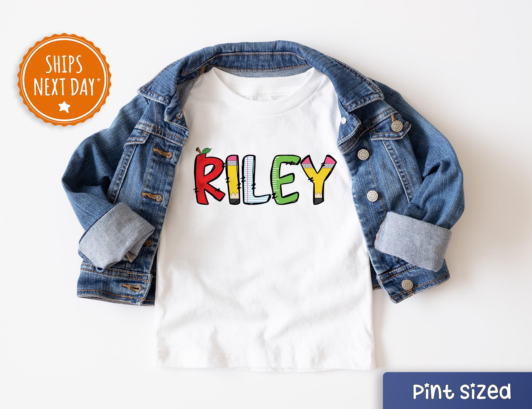 Personalized Back To School Kids Shirt - First Day Of School Toddler Shirt - Kids Custom Name - First Day of School Outfit