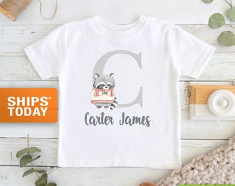 YXQMY The Racoon Rocks Washed Cotton Baby Boy Shirt Cute Summer T Shirt Funny YXQMY The Racoon Rocks Washed Cotton Baby Boy Shirt Cute Summer T Shirt Funny