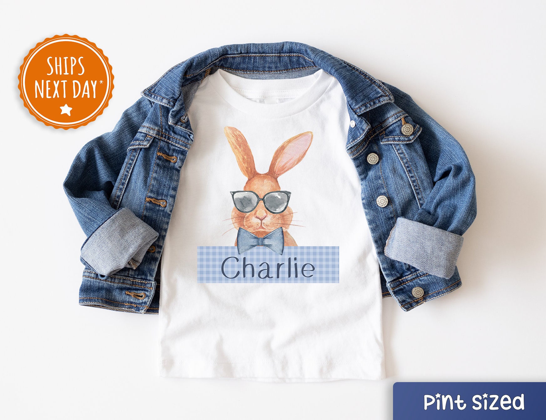 Personalisiertes Namenshasen Kinder Sweatshirt - Peter Rabbit Junge Kleinkind Rundhalsausschnitt - Süßer Osterhasen Pullover