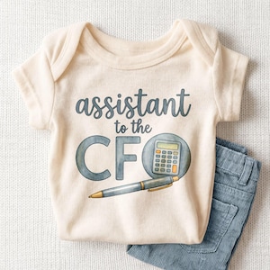 Assistant To The CFO Baby Onesie - Funny Accounting Gift Bodysuit Bild 1
