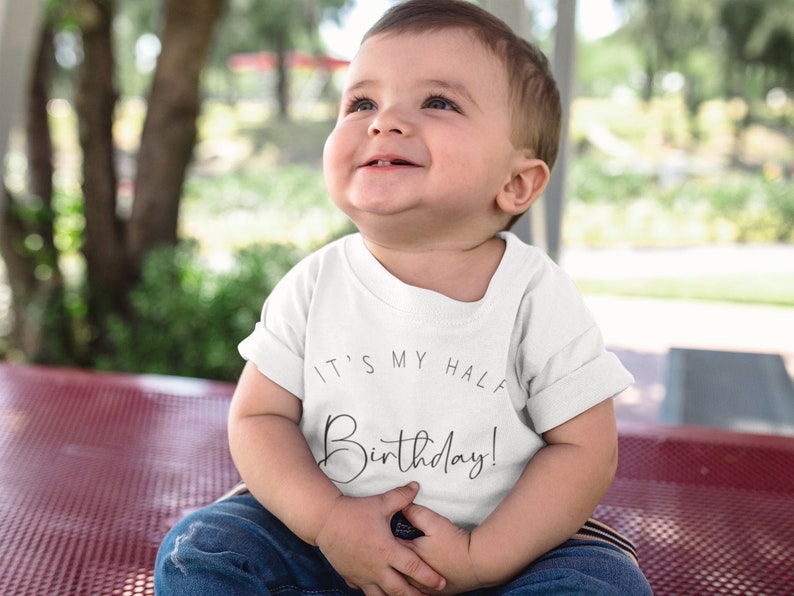 Half Birthday Baby Onesie® It's My Half Birthday Onesie® image 8