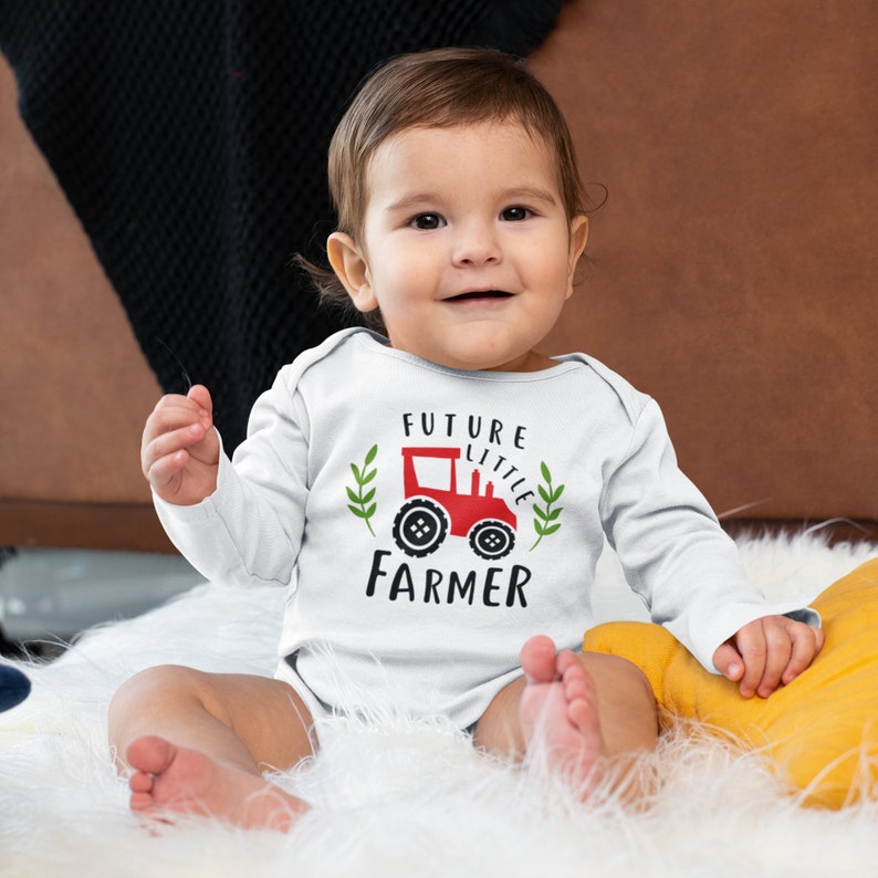 Future Farmer Baby Onesie® Cute Tractor Onesie® Country Boy Etsy