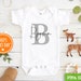 Personalized Name Baby Boy Onesie® - Personalized Boy Name Onesie® Custom Baby Boy- Name Onesie® 