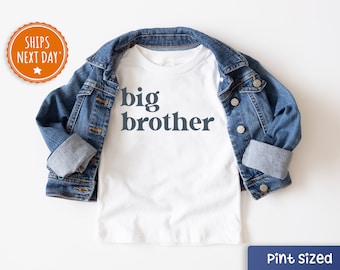 Big Brother Shirt - Cute Big Brother Toddler Shirt - Retro Big Brother Baseball tee - Vintage Big Bro Gift