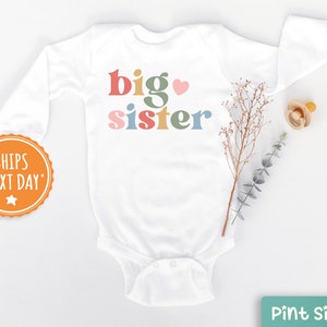 Big Sister Toddler Shirt Cute Announcement Kids Shirt Big Sister Gift image 8