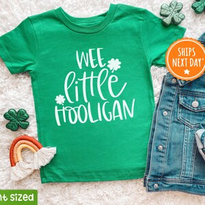 Wee Little Hooligan Baby Onesie® St. Patrick's Day Baby Onesie® Funny Irish Baby Onesie® image 3