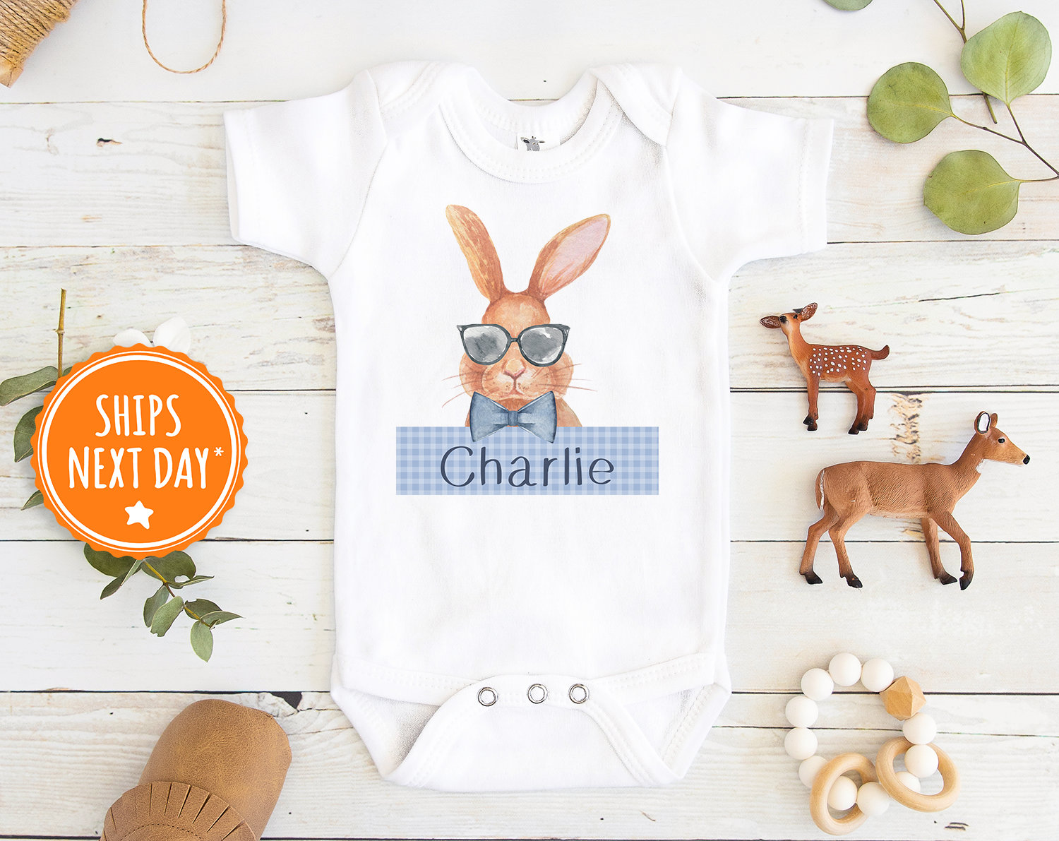 Personalisiertes Namenshasen Kinder Sweatshirt - Peter Rabbit Junge Kleinkind Rundhalsausschnitt - Süßer Osterhasen Pullover