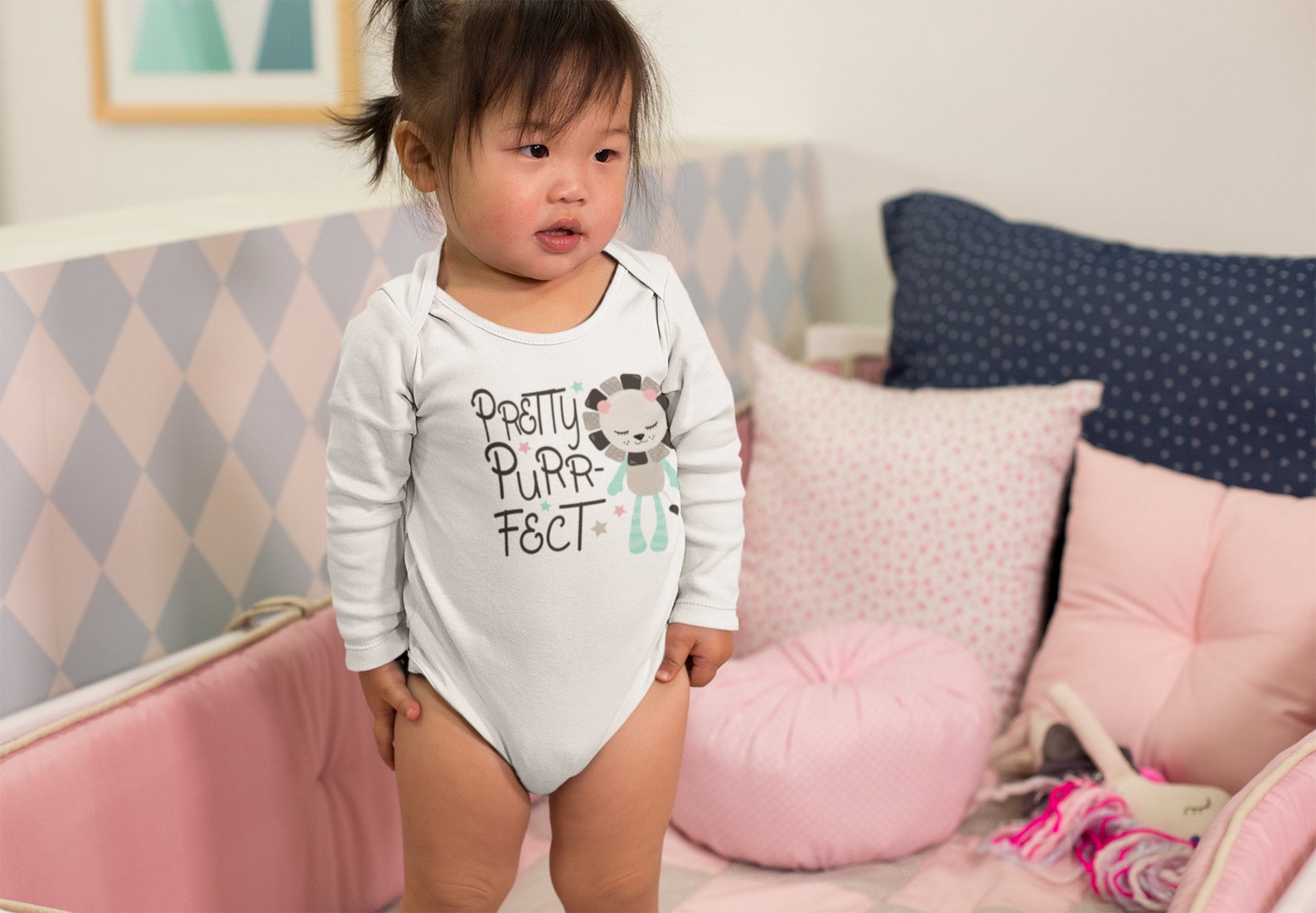 Pretty Purrfect Onesie® Cute Kitten/cat Baby Onesie Gift Etsy