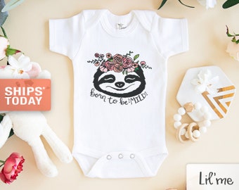 Mostico Nachill Cute Sloth Im Thinking Newborn Infant Baby Girl Boy 100% Cotton Print Jumpsuit Clothes 