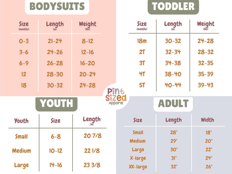 a table with two different times for each child