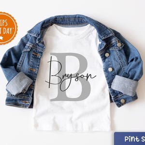Personalized Name Boy Shirt - Personalized Boy Name Kids Shirt - Custom Boy shirt- Name Baseball Tee