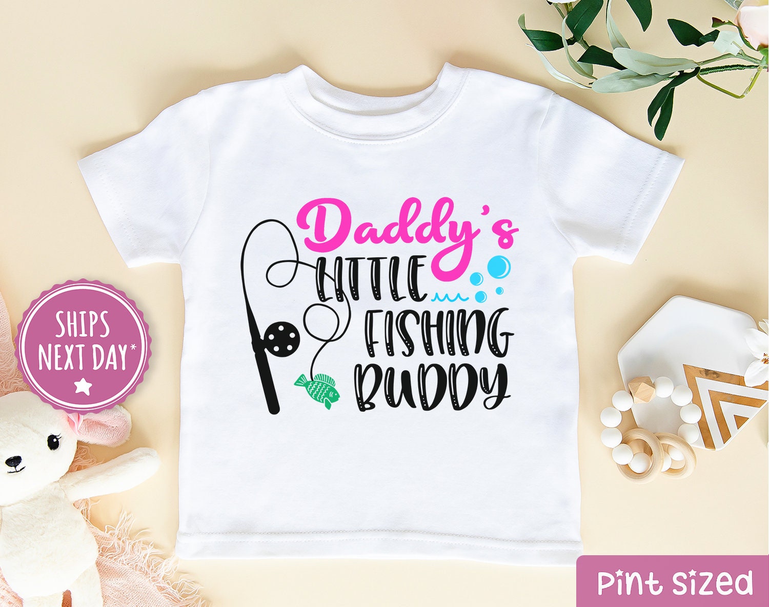 Daddy's Fishing Buddy Baby Girl Onesie® Cute Father's Day Bodysuit