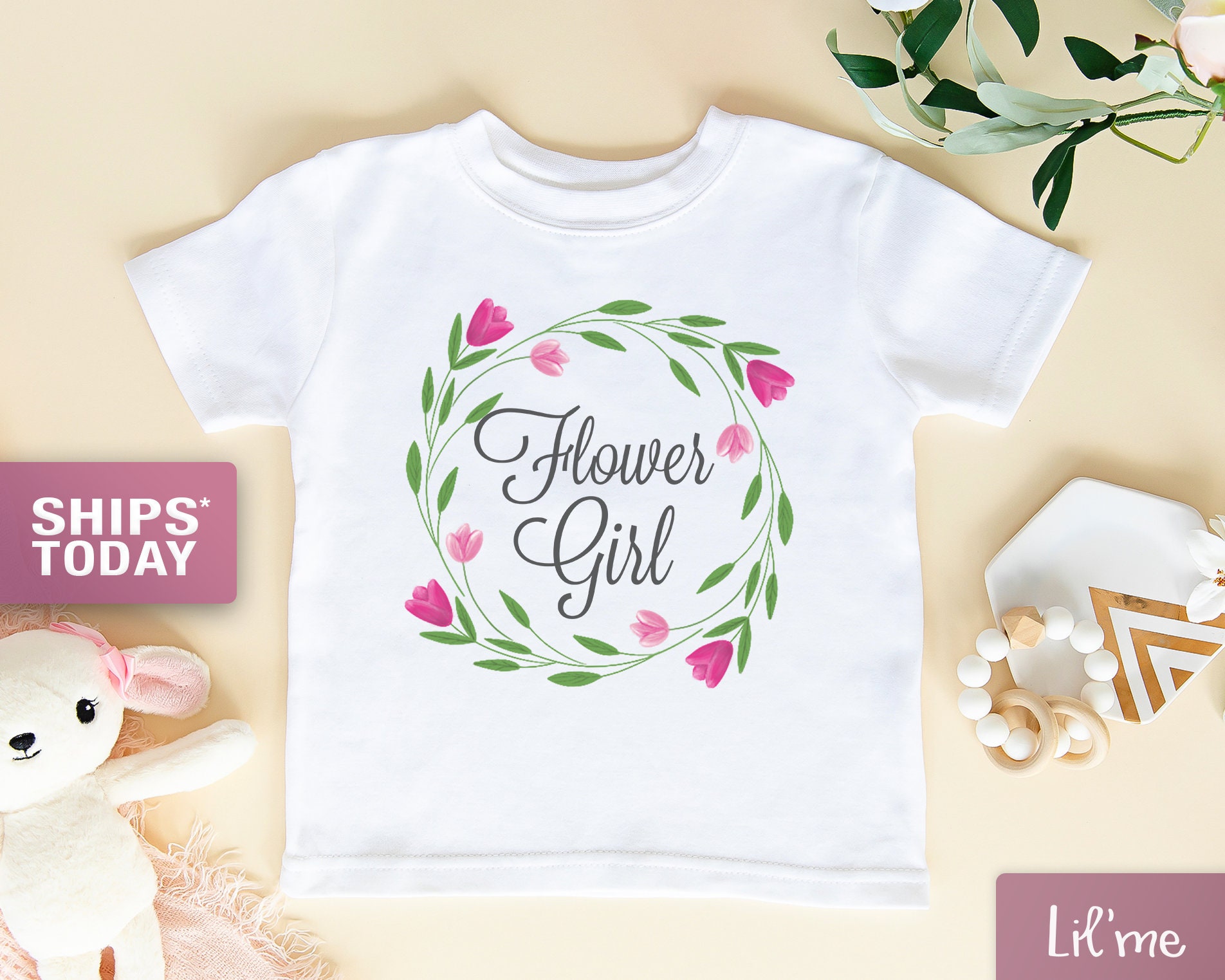 Flower Girl Baby Onesie® Cute Floral Baby Onesie® Flower Etsy