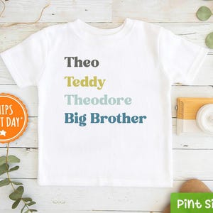 Personalized Boy Toddler Shirt - Cute Custom Tee - Boys Name Kids Gift - Unique Boy Clothes
