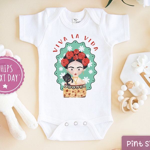 Frida Onesie® -  Viva La Vida Onesie® - Feminism Bodysuit - Feminist Onesie®