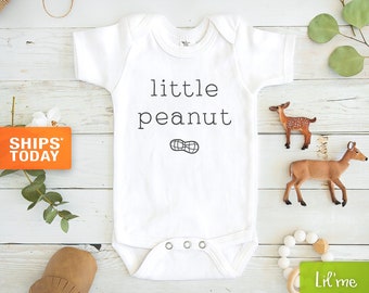 Little Peanut Cute Unique Unisex Baby Bodysuit Onesie by Igloo & Matching bib