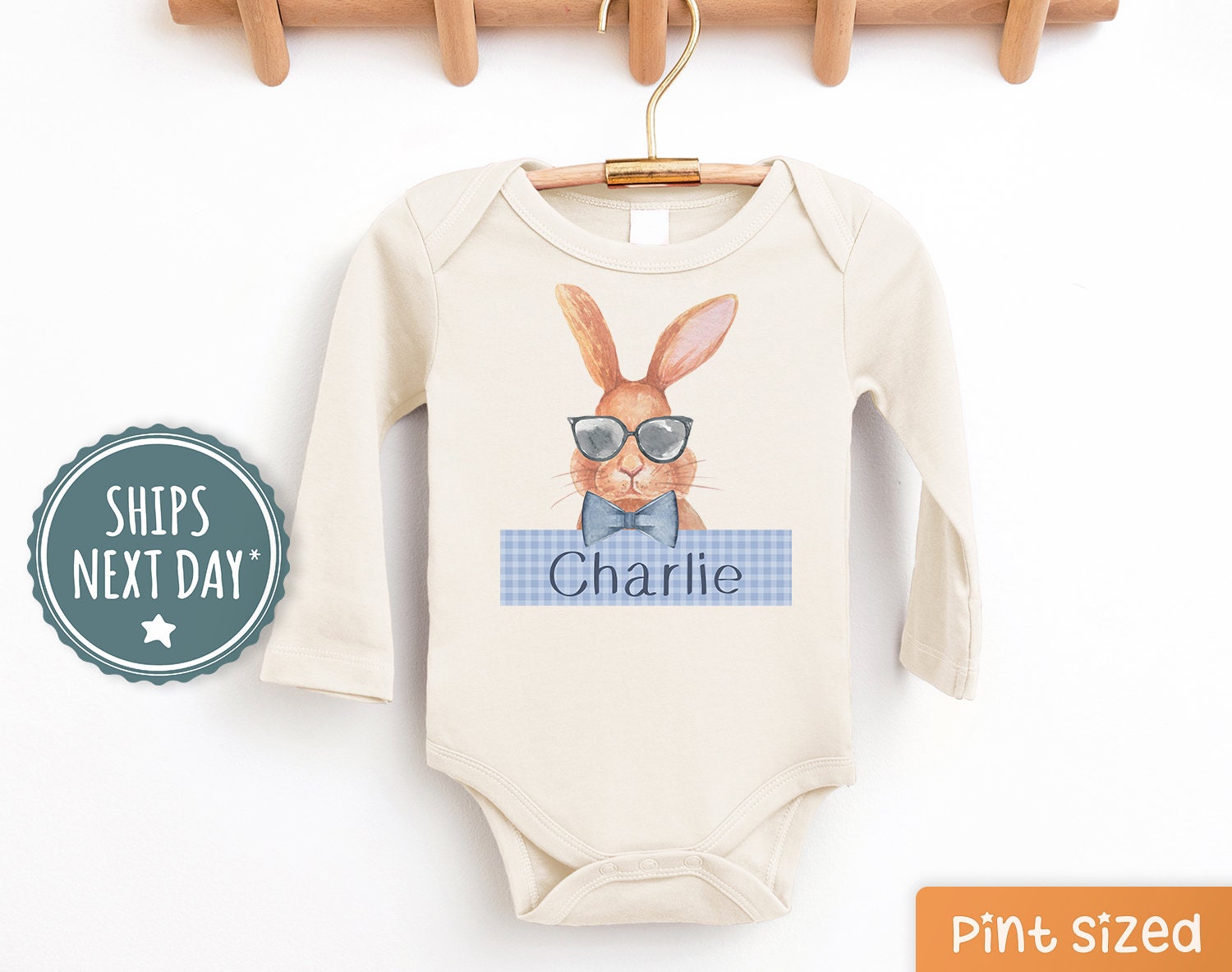 Personalisiertes Namenshasen Kinder Sweatshirt - Peter Rabbit Junge Kleinkind Rundhalsausschnitt - Süßer Osterhasen Pullover