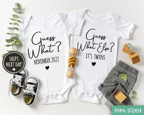 Twin baby onesies funny 2025