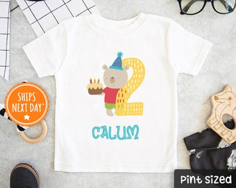 Personalized Birthday Boy Shirt 3/4 Baseball Shirt - Custom 2 Year Old Boy Shirt - Second Birthday Zoo Animal Boy Outfit