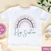 Big Sister Rainbow Shirt - Big Sister Toddler Girl Tee - Big Sister Toddler Shirt Modern Rainbow 