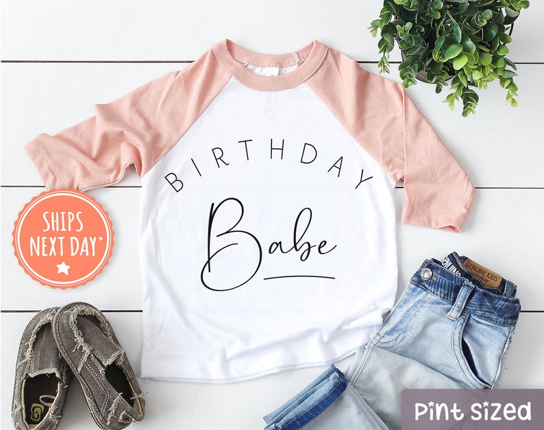 Birthday Babe Onesie® Birthday Girl Onesie® Modern Birthday Etsy