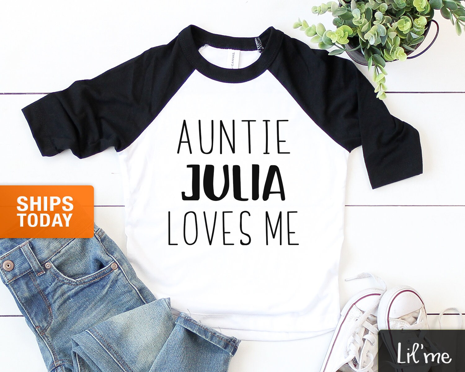auntie loves me shirt
