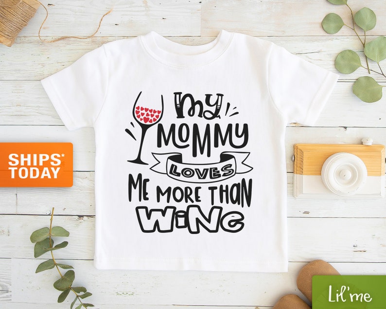My Mommy Loves Me More Than Wine Onesie\u00ae Cute Baby Gift Onesie\u00ae Funny Mom Baby Onesie\u00ae