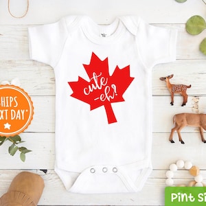 Canadian Baby Onesie® - Cute Ey? baby Onesie® - Funny baby Onesie® - Hipster Baby Onesie® - cute Baby Onesie®