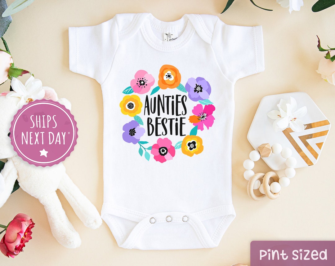 Aunt Baby Girl Onesie Cute Aunties Bestie Onesie Cute Aunt Floral Aunt Baby Girl Onesie Cute Aunties Bestie Onesie Cute Aunt Floral
