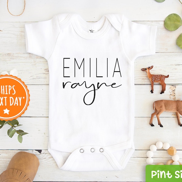 Personalized Baby Girl Name Onesie® - Custom Girl Onesie® - Boho Baby Name Onesie® - Unique Girl Clothes