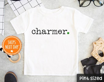 St. Patrick's Day Kids Raglan - Charmer Toddler Shirt - Cute Irish Boys Shirts