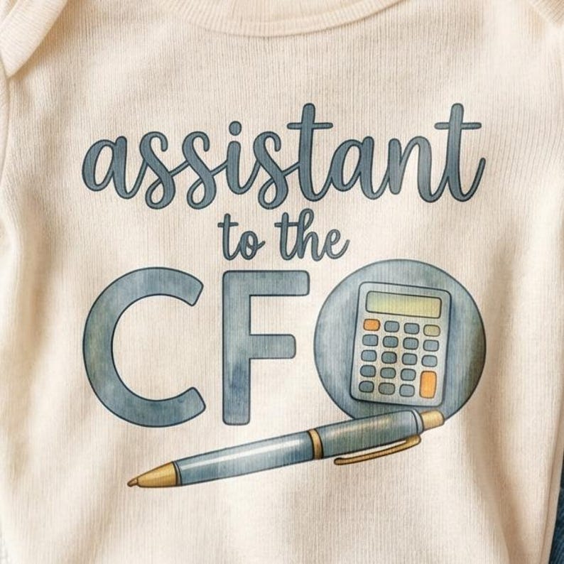 Assistant To The CFO Baby Onesie - Funny Accounting Gift Bodysuit Bild 4