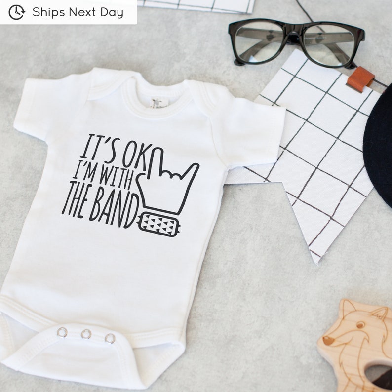 I'm with the Band Onesie® Cute Onesie® Baby Rock Baby Etsy