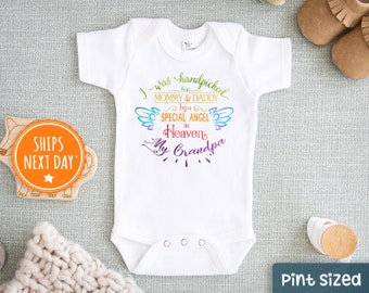 Details about   Infant Creeper Bodysuit T-shirt Grandpa's Little Angel