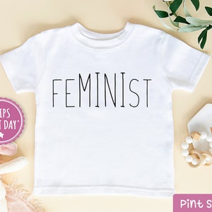 Feminist Kids Shirt - Cute Empowerment Toddler Tee - Future Feminist Baseball Tee - Mini Feminist Kids Gift