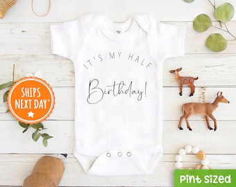Half birthday hotsell onesie