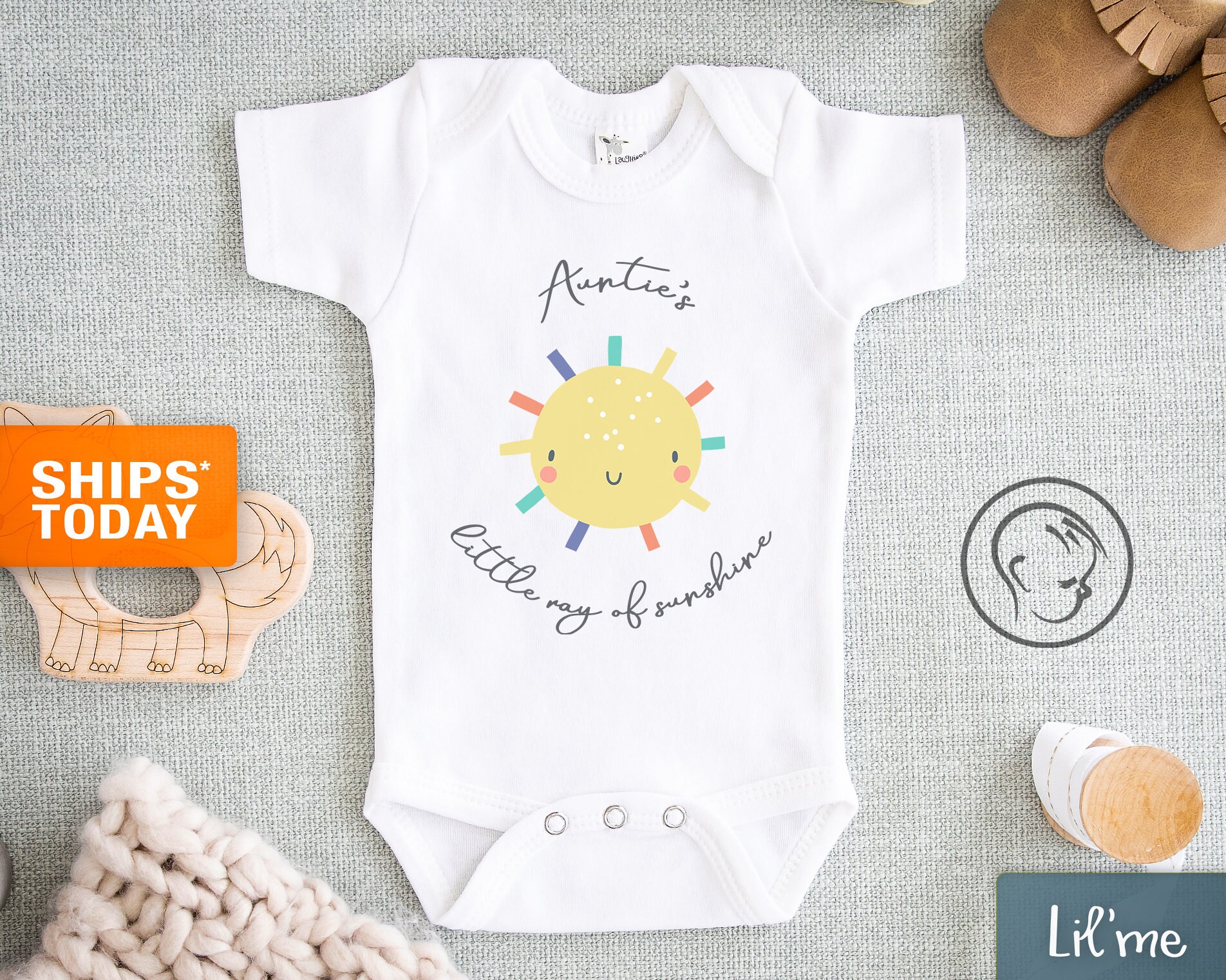 Aunt Baby Onesie® Cute Aunties Little ray of Sunshine Onesie® Etsy