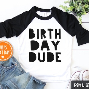 Birthday Dude Boy Shirt- Birthday Baseball Kids shirt- Birthday Boy Baseball Tee