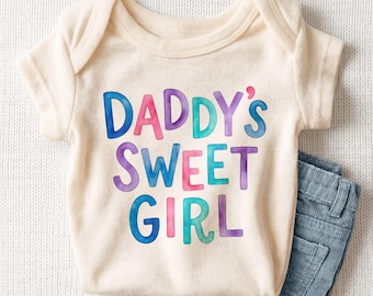 Daddy's Sweet Girl Baby Onesie - Cute Daddy's Girl Bodysuit