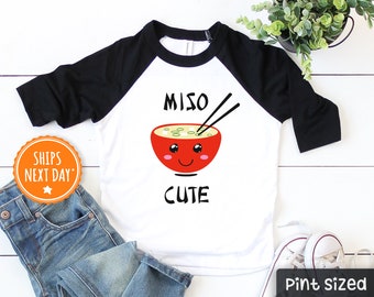 Miso Cute Shirt- Funny Food Pun Kids Shirt-  Sushi Kids Tee- Cute Chinese Shirt- Hipster Toddler shirt