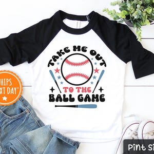 Take Me Out To The Ball Game Baseball Shirt - Cute Summer Kids Tee - Baseball Toddler Shirt