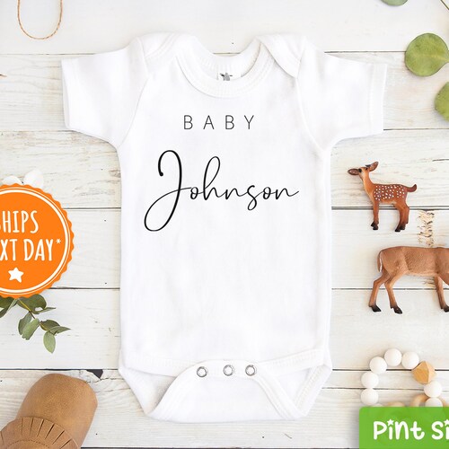 Personalized Baby Name Onesie® Custom Name Onesie® Etsy