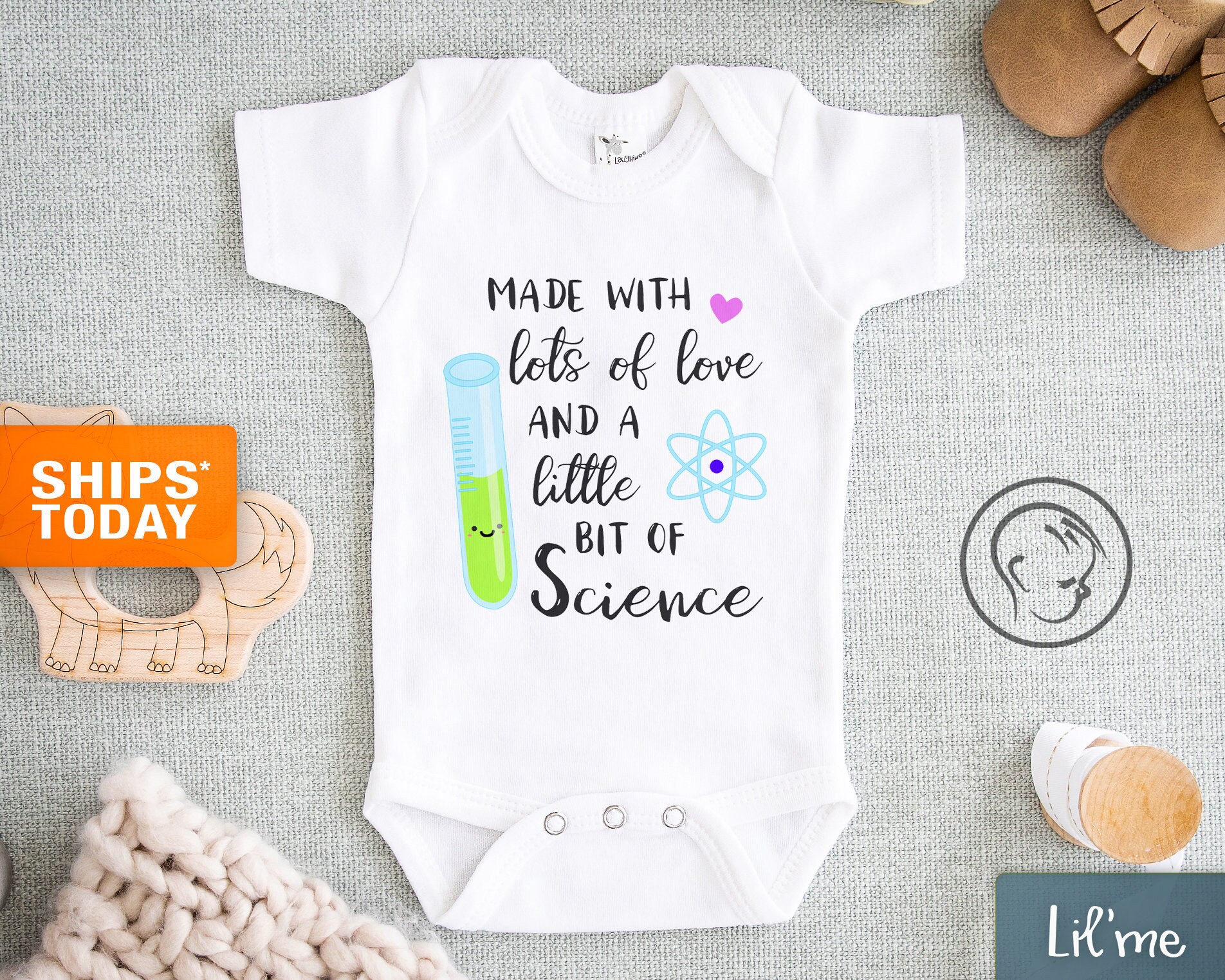 IVF Onesie® - Made with Love and Science Onesie® - Cute In Vitro Fert…