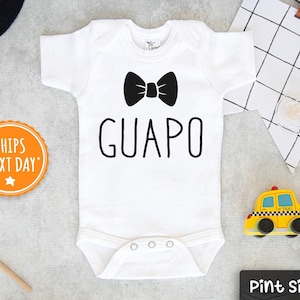 Guapo Kids Shirt - Cute Spanish Humor Toddler Shirt - Handsome Baseball Tee - Mexican Kids