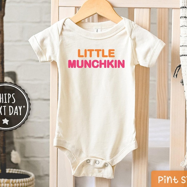 Little Munchkin Baby Onesie® - Funny Food Baby Onesie®s - Cute Donut Bodysuit