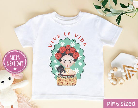 Frida Toddler Shirt® -  Viva La Vida Kids Shirt - Feminism Shirt - Feminist Kids Tee