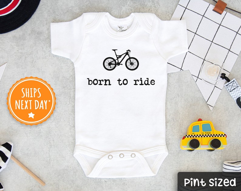 Born to Ride Baby Onesie® Bicycle Baby Onesie® Funny Baby Etsy