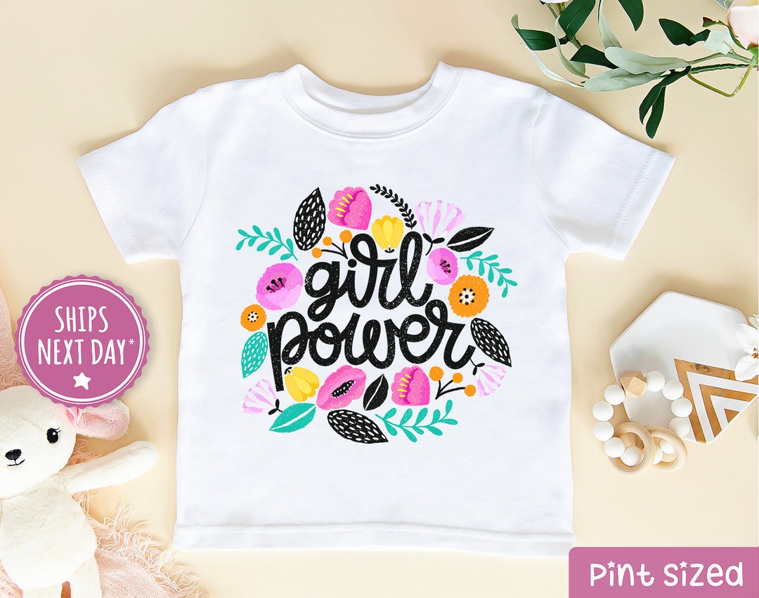 Girl Power Shirt Girl Power Kids Tee Cute Feminist Kids Shirt Girl