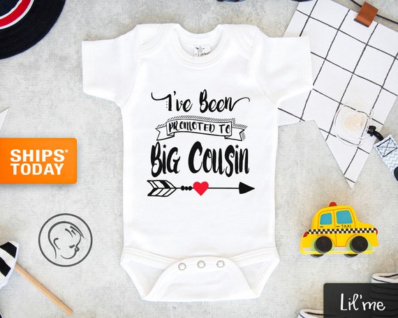 promoted to big cousin onesie